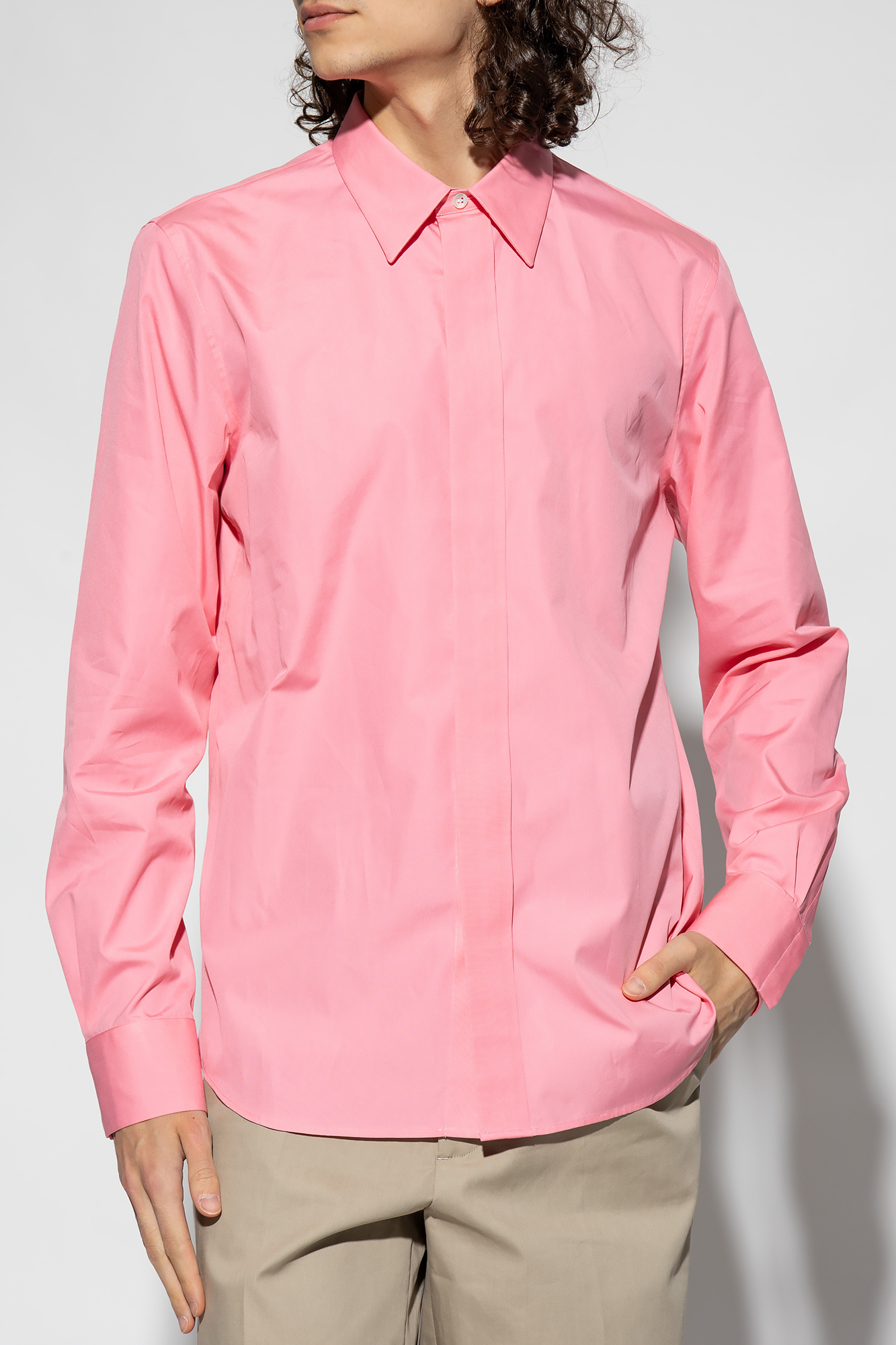 Pink alexander mcqueen store shirt